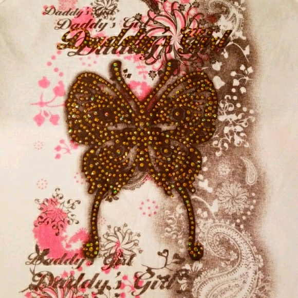 **SOLD** New Cato "Daddy's Girl" Embellished Shirt - Picture 3 of 13